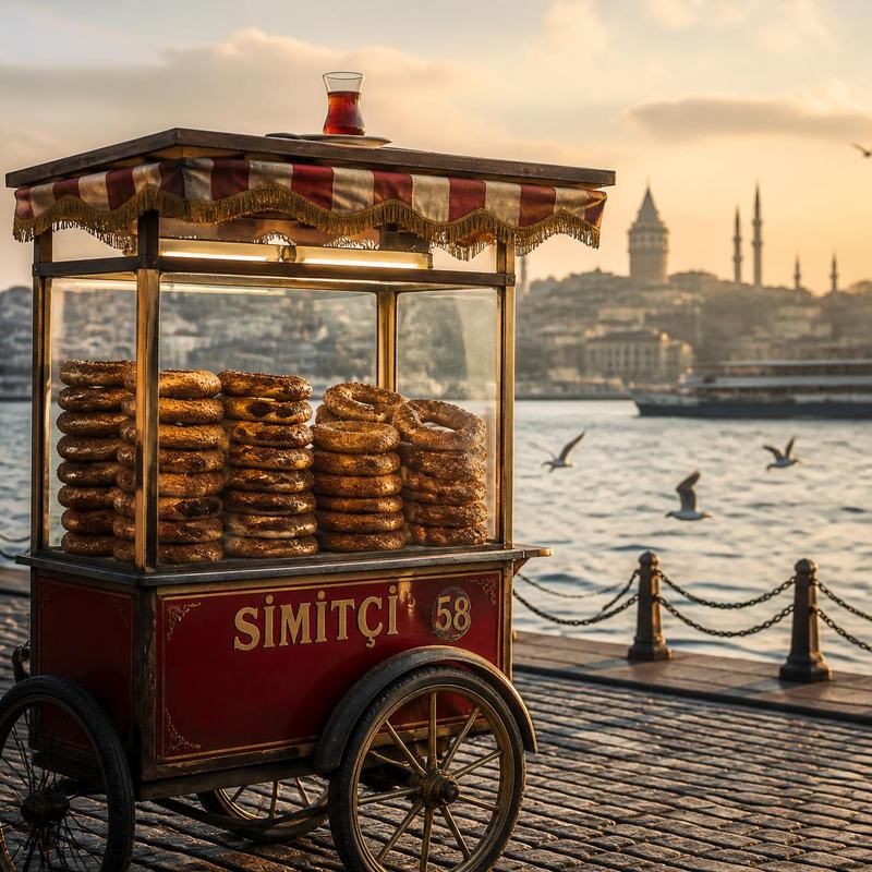 Simit: Istanbul's Ring-Shaped Bread